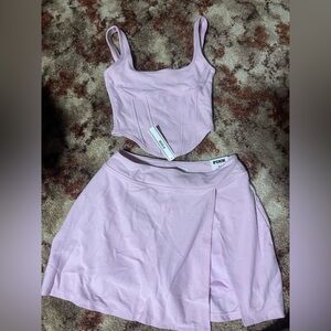 Victoria's Secret PINK Light Pink Two-Piece Skirt Set